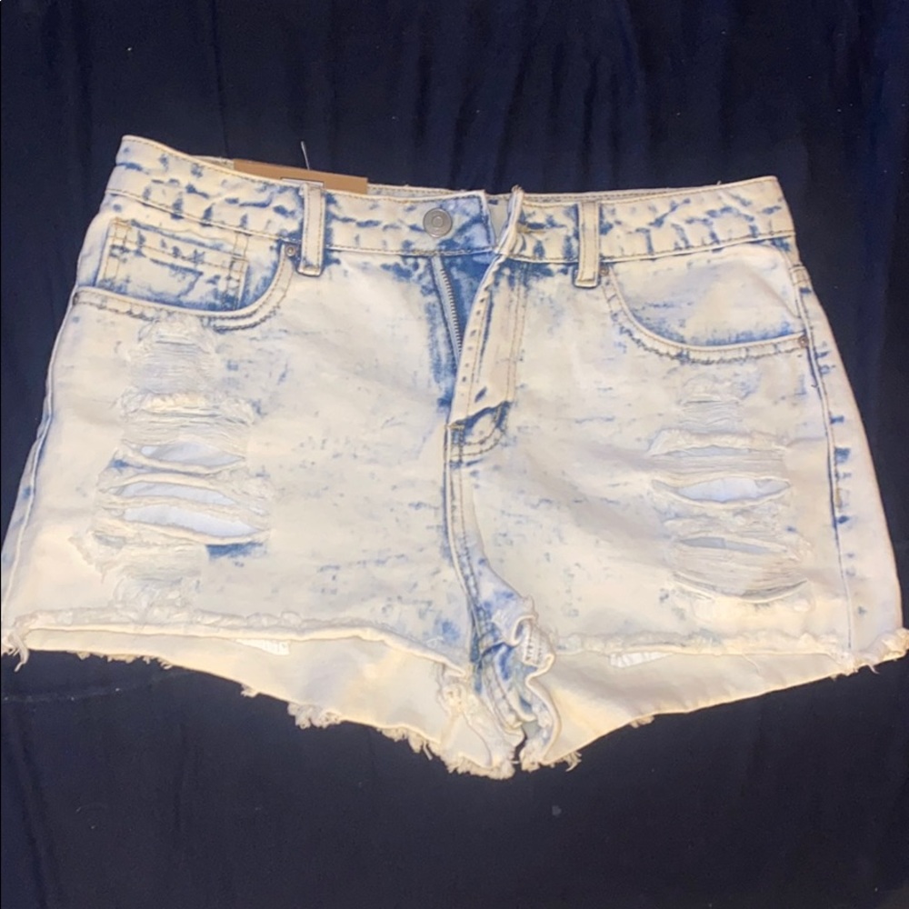 High Rise Jean Shorts